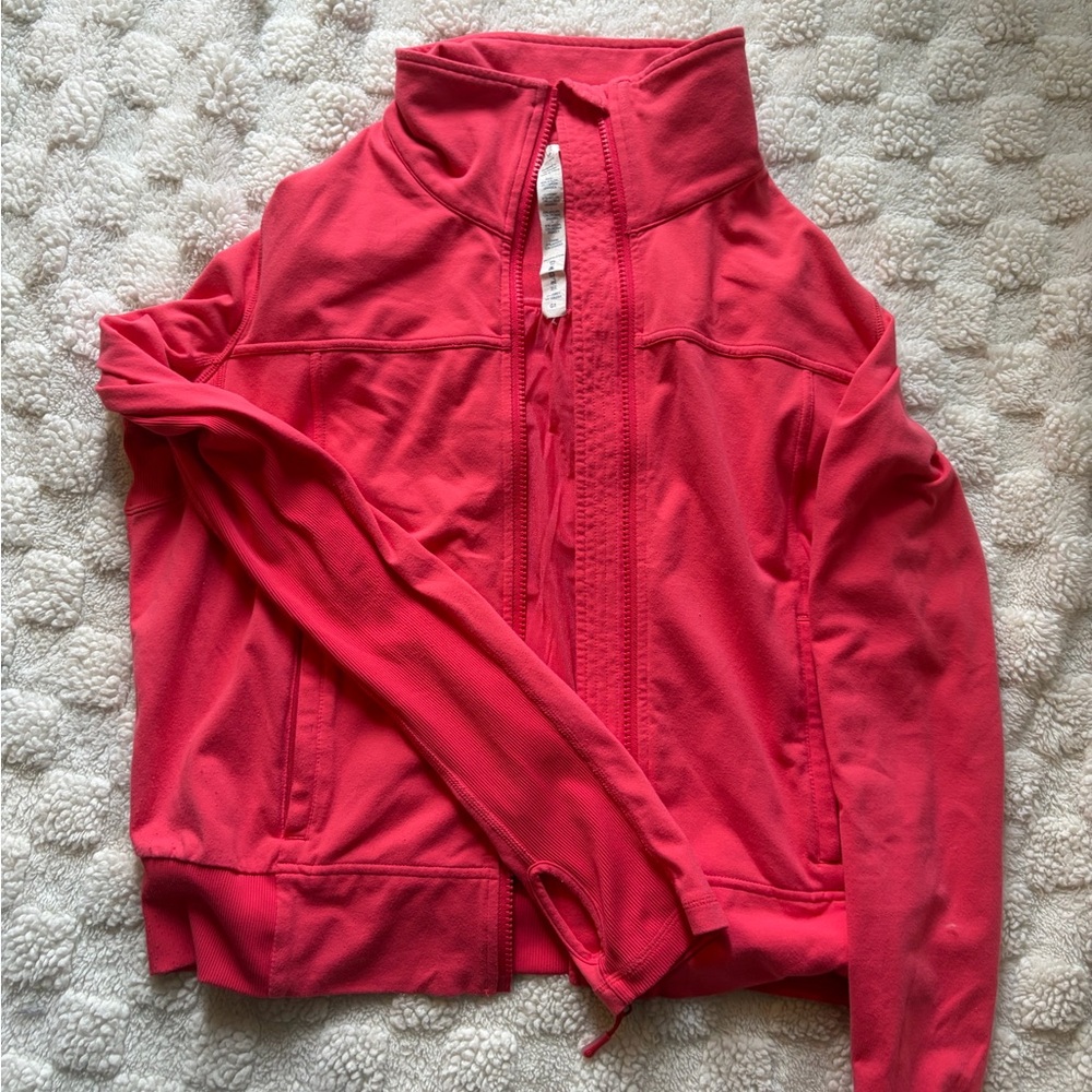 Lululemon Athletica Vibrant Pink Bomber Jacket